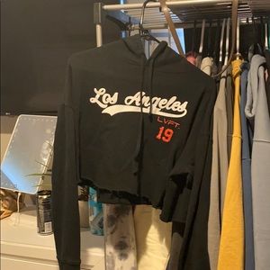 live fit cropped hoodie